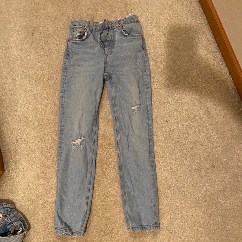 Zara women’s mom jeans (slim fit )